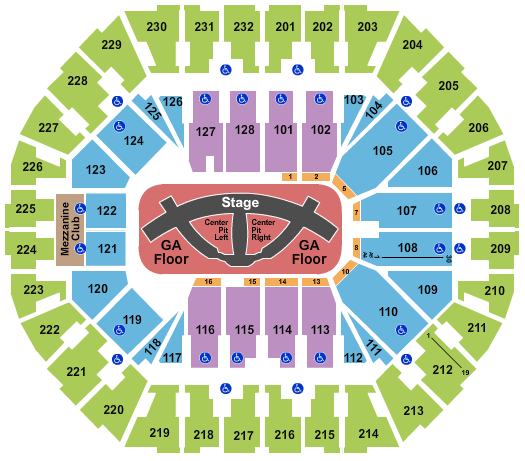 Seating Chart For Carrie Underwood