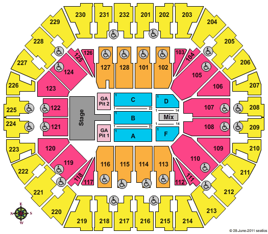Oracle Arena Seating Chart