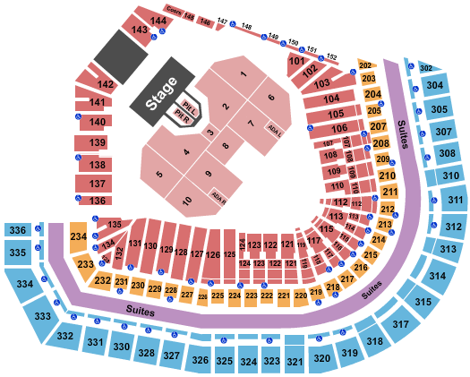 Oracle Park Seating Chart: Def Leppard