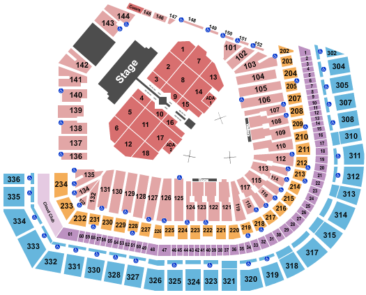 Oracle Park Seating Chart: Fuerza Regida