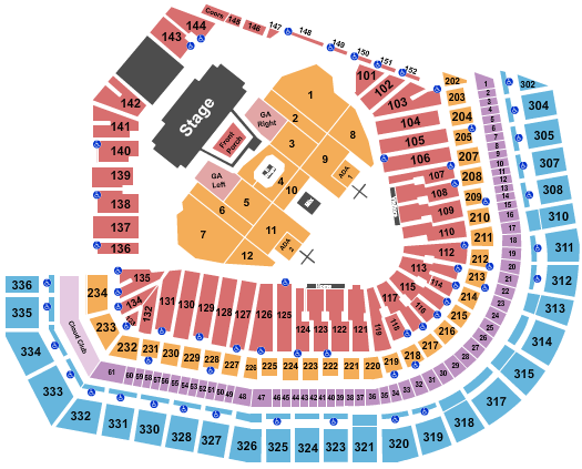 Oracle Park Seating Chart: Noah Kahan