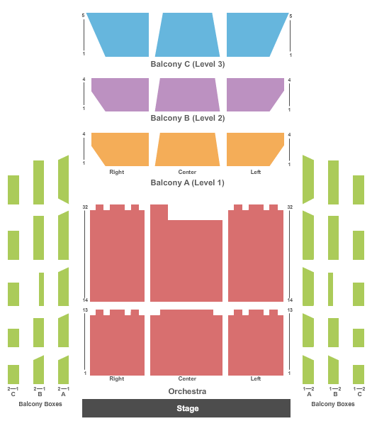Orchestra Hall - MN Seating Chart: End Stage