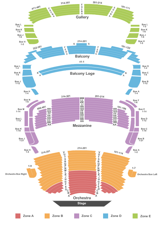 Schrott Center For The Arts Seating Chart