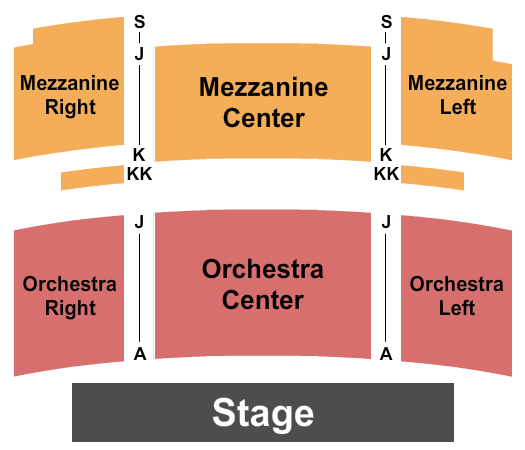 Oregon Center for the Arts at Southern Oregon University Seating Chart: Endstage
