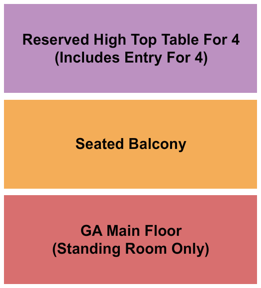 Oriental Theater - Denver Seating Chart: GA/RSV Tables/Seated Balc