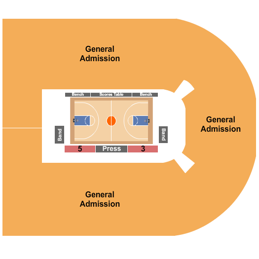 Orleans Arena - The Orleans Hotel Seating Chart: Basketball - WAC Tourny