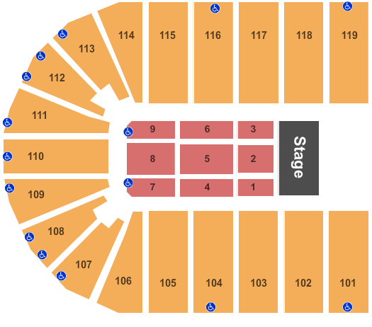 Orleans Arena Seating Chart