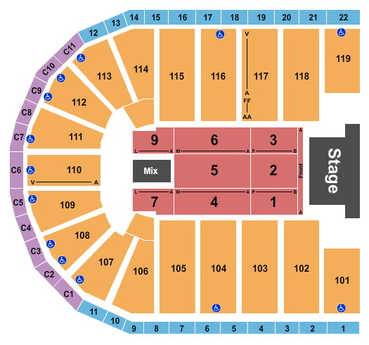 Orleans Arena - The Orleans Hotel Seating Chart: Fitness