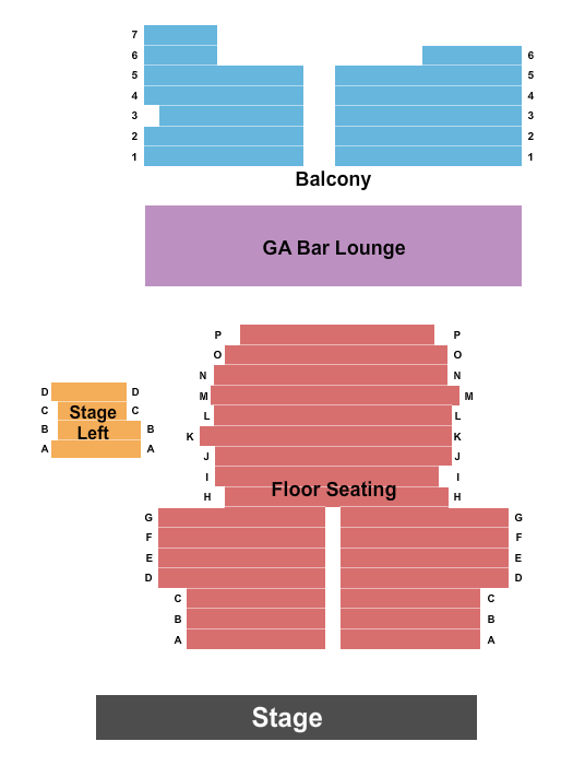Orpheum Theatre - Flagstaff Seating Chart: Endstage