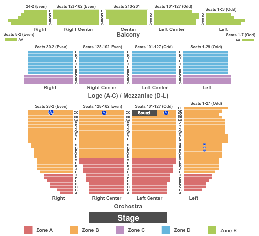 Hamilton Seating Chart Sf