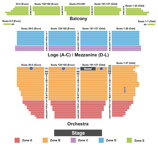 Murat Theater Seating Chart