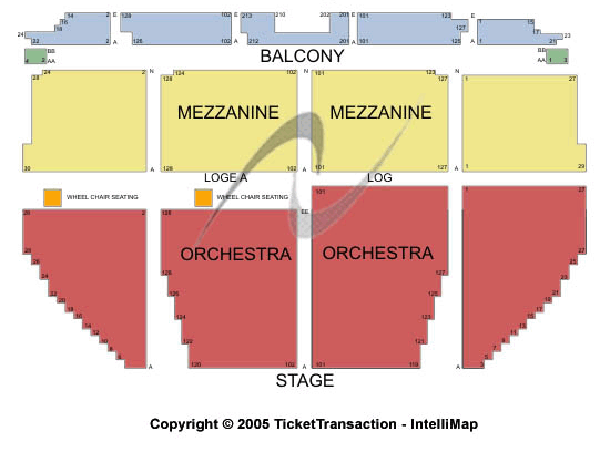 Orpheum Theater Sf Seating Chart