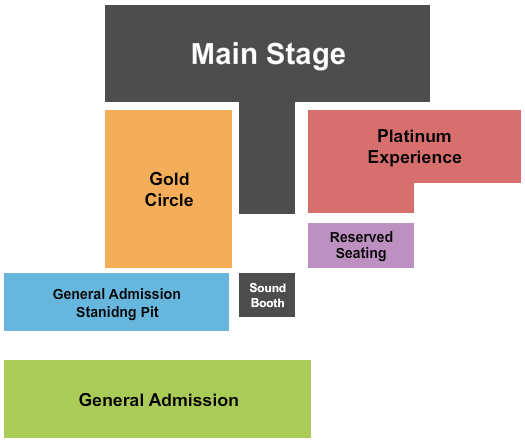 Osceola Heritage Park Seating Chart: End Stage