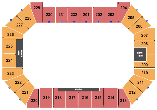 Osceola Heritage Park Seating Chart: Rodeo