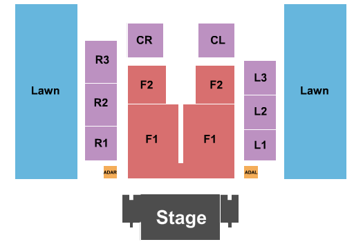 Outdoor Amphitheater At Ford Idaho Center Seating Chart: End Stage 2