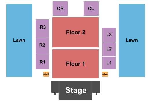 Outdoor Amphitheater At Ford Idaho Center Seating Chart: Endstage 3
