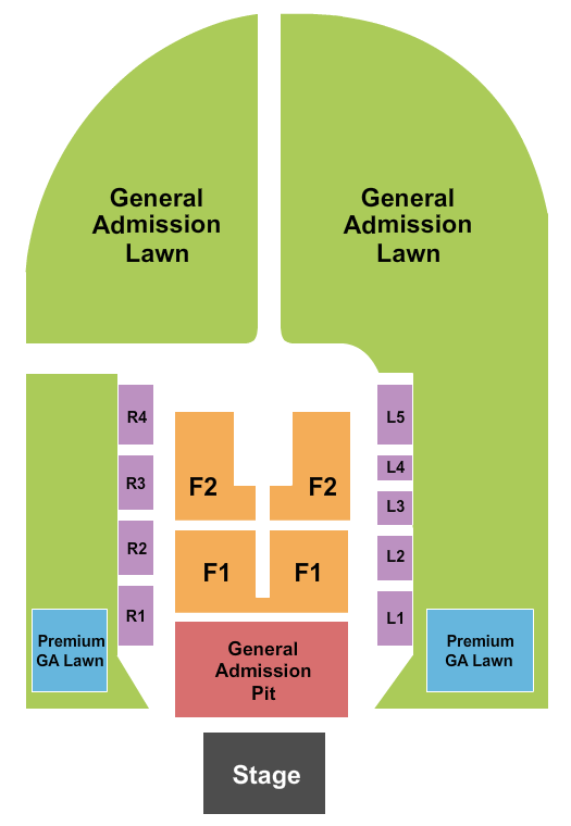 Outdoor Amphitheater At Ford Idaho Center Seating Chart: Korn