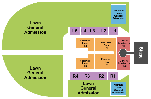 Outdoor Amphitheater At Ford Idaho Center Seating Chart