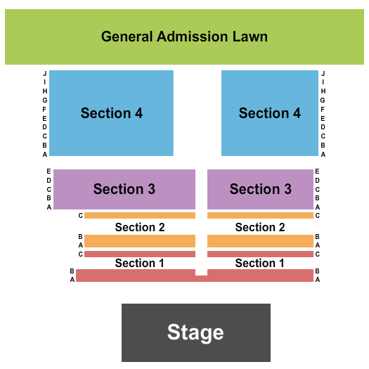 Outdoor Stage at Kansas Crossing Casino & Hotel Seating Chart: Endstage