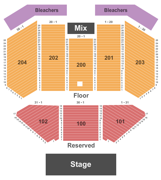 Outdoor Venue At Seneca Allegany Resort & Casino Seating Chart