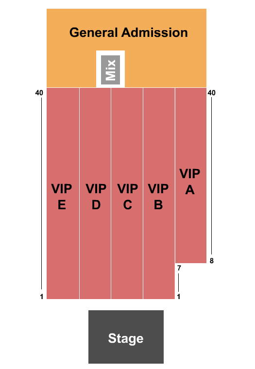 Outdoors At Seminole Casino Center - Immokalee Seating Chart: End Stage