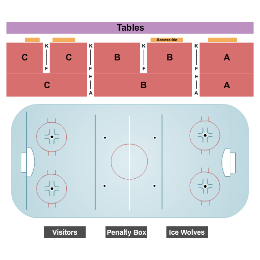 Outpost Ice Arenas Seating Chart: Hockey