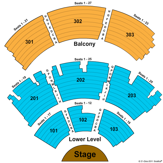 Ovations Live Seating Chart