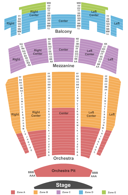 Ovens Auditorium Seating Chart