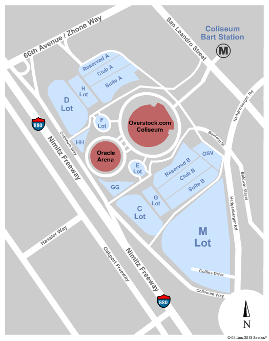 Oracle Arena Seating Chart Raiders