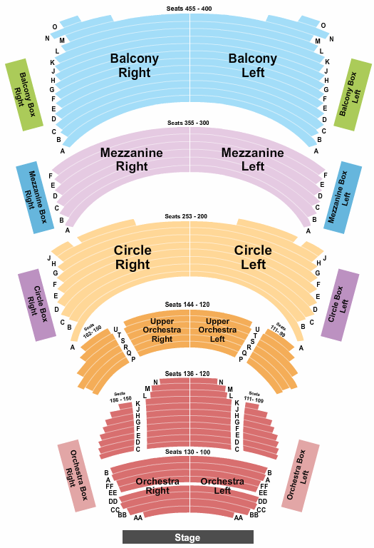 Overture Hall At Overture Center for the Arts Seating Chart: Endstage RL