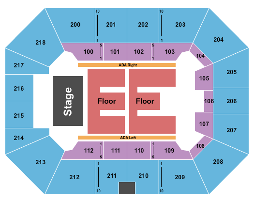 Owensboro Sportscenter Seating Chart: Endstage 3
