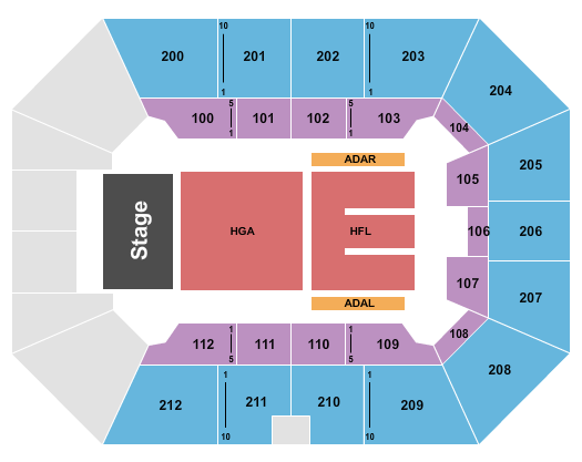 Owensboro Sportscenter Seating Chart: Endstage GA Pit