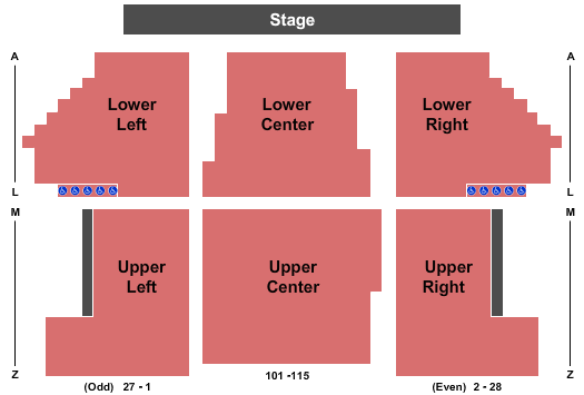 Buffalo State Performing Arts Center Seating Chart