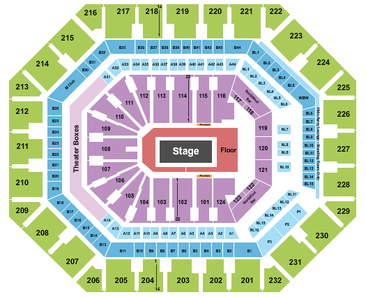 PHX Arena Seating Chart: Billie Eilish