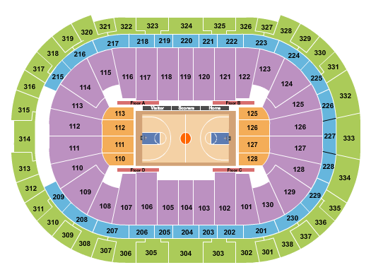 Lenovo Center Seating Chart: Basketball - NCAA