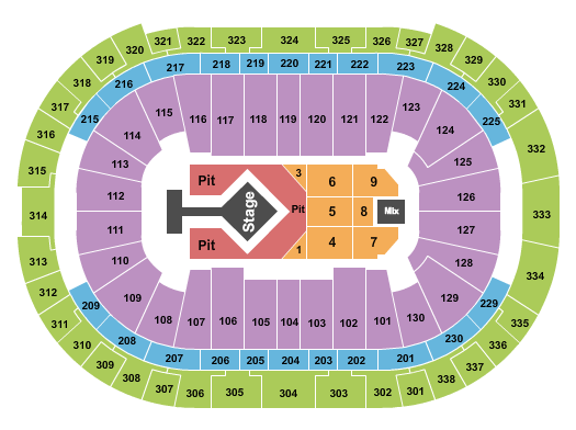 PNC Arena Seating Chart: Blink 182