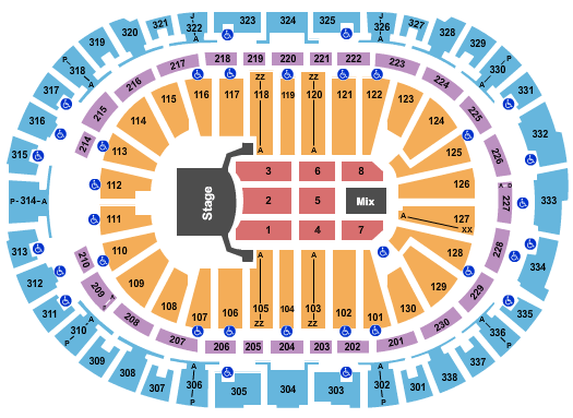 Pnc Arena Seating Chart Garth Brooks