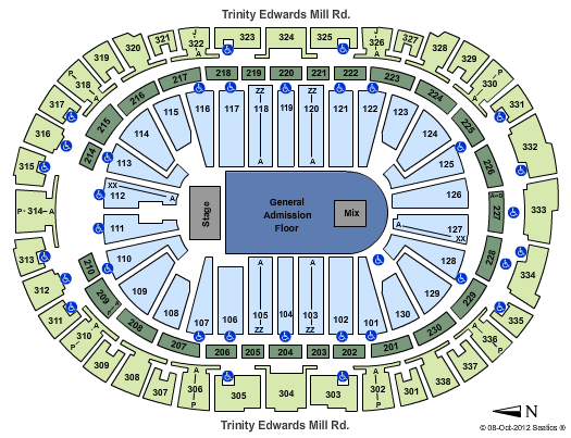 PNC Arena Seating Chart