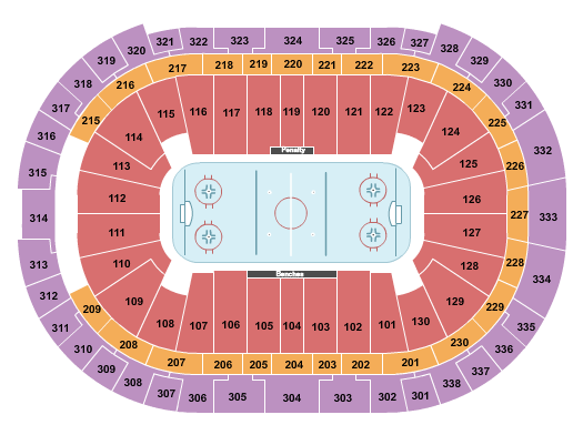 Lenovo Center Seating Chart: Hockey - College