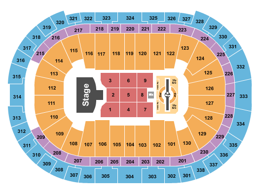 PNC Arena Seating Chart: Justin Timberlake