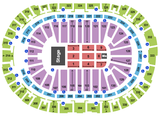 PNC Arena Map