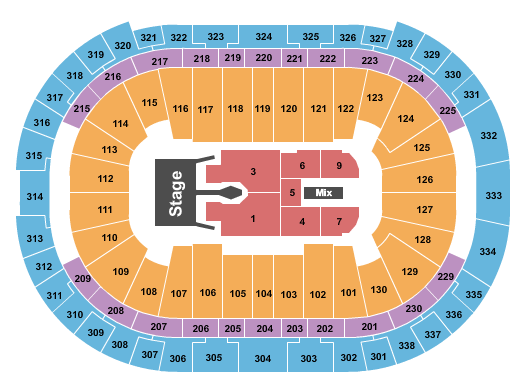PNC Arena Seating Chart: Tim McGraw 2023