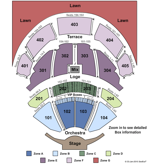 Pnc Arts Center Holmdel Seating Chart