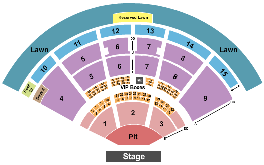 PNC Music Pavilion - Charlotte Seating Chart: Thomas Rhett