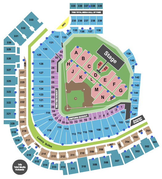PNC Park Seating Chart: Def Leppard