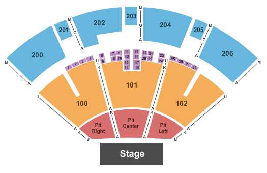 PNC Pavilion At The Riverbend Music Center Map