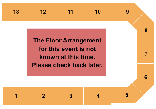 PNE Forum Seating Chart: Generic Floor