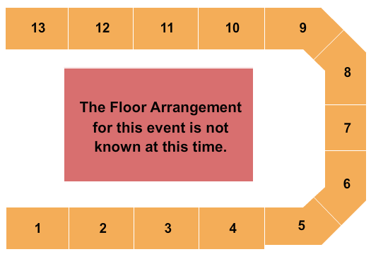 PNE Forum Seating Chart: Generic Floor