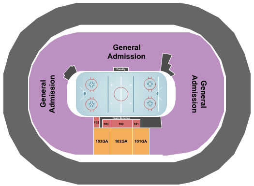 PPG Paints Arena Seating Chart: 3ICE Hockey