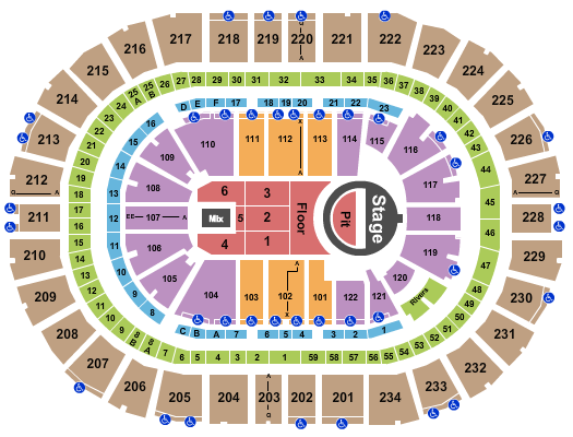 PPG Paints Arena Seating Chart: 5 Seconds of Summer